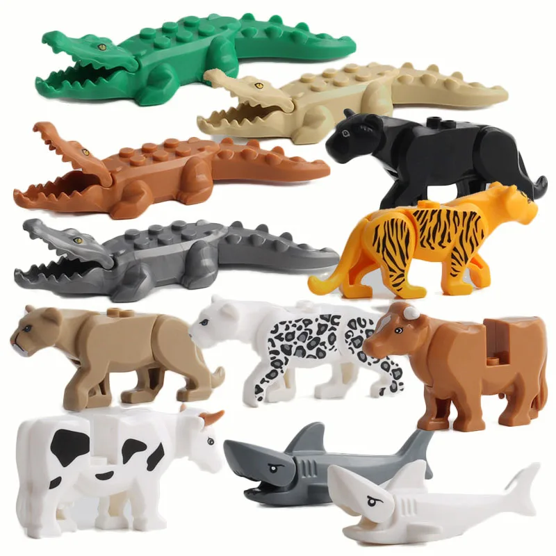 

Animal Series Model Big Particles Building Blocks Animals Educational Toys For Kids Children Gift Compatible With Legoed Bricks
