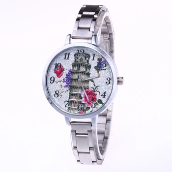

New Hot Clock Wristwatch for Women Female Quartz Timer Alloy Gold Silver Rose Ladies Watch Timepiece