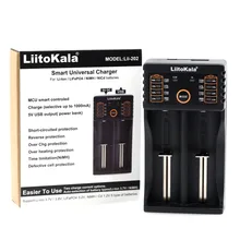 Liitokala Lii-202 зарядное устройство 1,2 в 3,7 в 3,2 в 3,85 В AA/AAA 26650 10440 14500 16340 25500 18650 NiMH литиевая батарея умное зарядное устройство