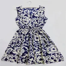 Free shipping 2015 HOT new 18 Styles Women casual Bohemian floral leopard sleeveless vest printed beach chiffon dress 17#
