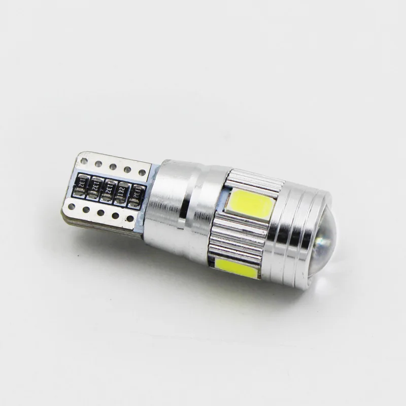 1 шт. T10 168 192 W5W 6 led 5630 5730 проектор SMD объектив Автомобильный парковочный свет