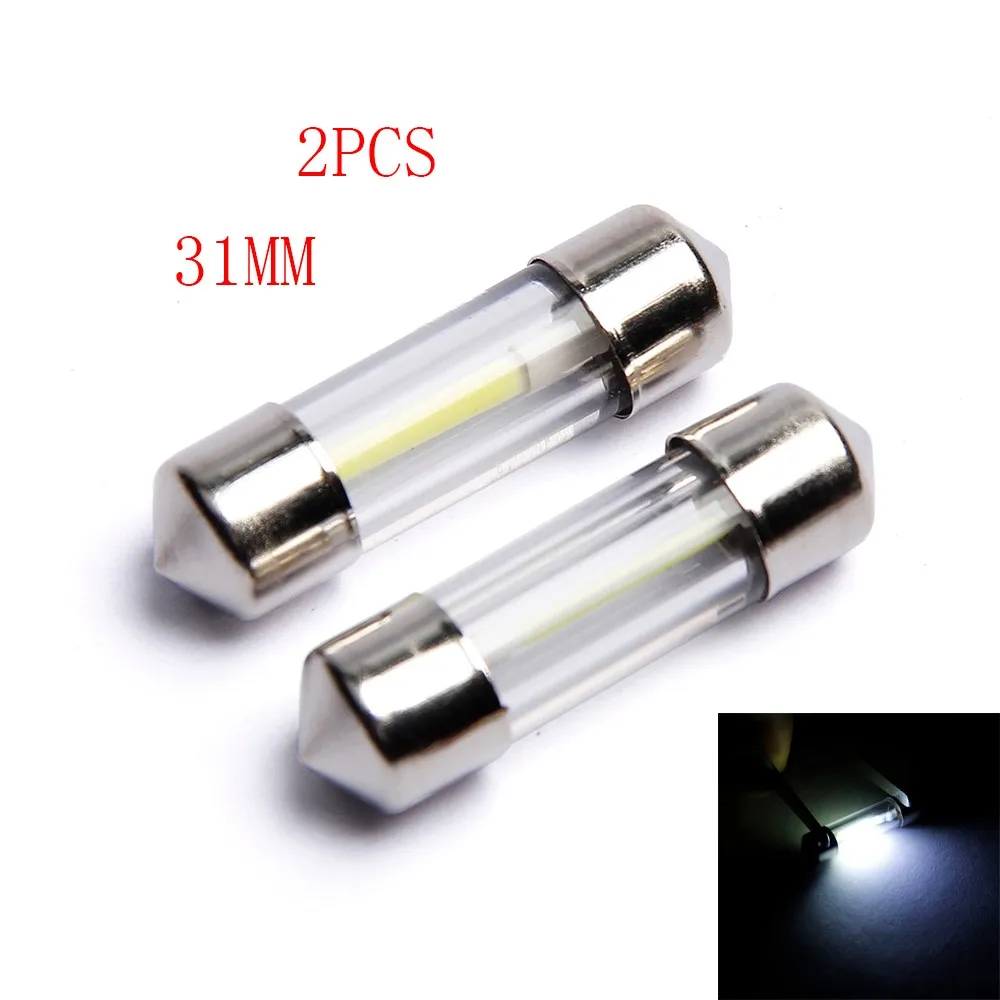 

2PC Cob Led White LED lamps Car Door LED Light Reading Light Bulbs
