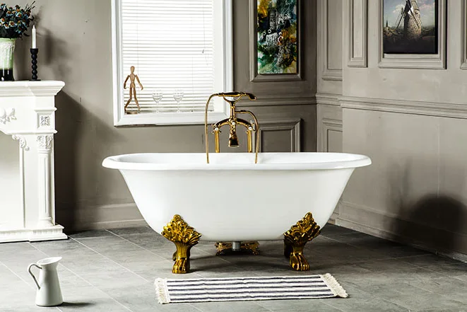 60 Cupc Approval Freestanding Luxury Bathtub Cast Iron