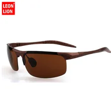 LeonLion классические мужские солнцезащитные очки Al-Mg для рыбалки, вождения, путешествий, солнцезащитные очки UV400 Oculos De Sol Masculino UV400