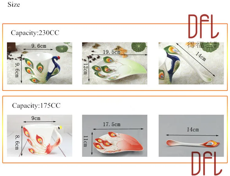 Эмалированные кофейные кружки с павлином, чашки и кружки с блюдцем, ложка, креативная Домашняя и офисная посуда для напитков, домашняя декоративная посуда
