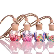 10 шт./Партия 15 Полимерная глина стеклянные бутылочки контейнеры флаконы Автомобильная подвеска Бутылка эфирные масла бутылки духов