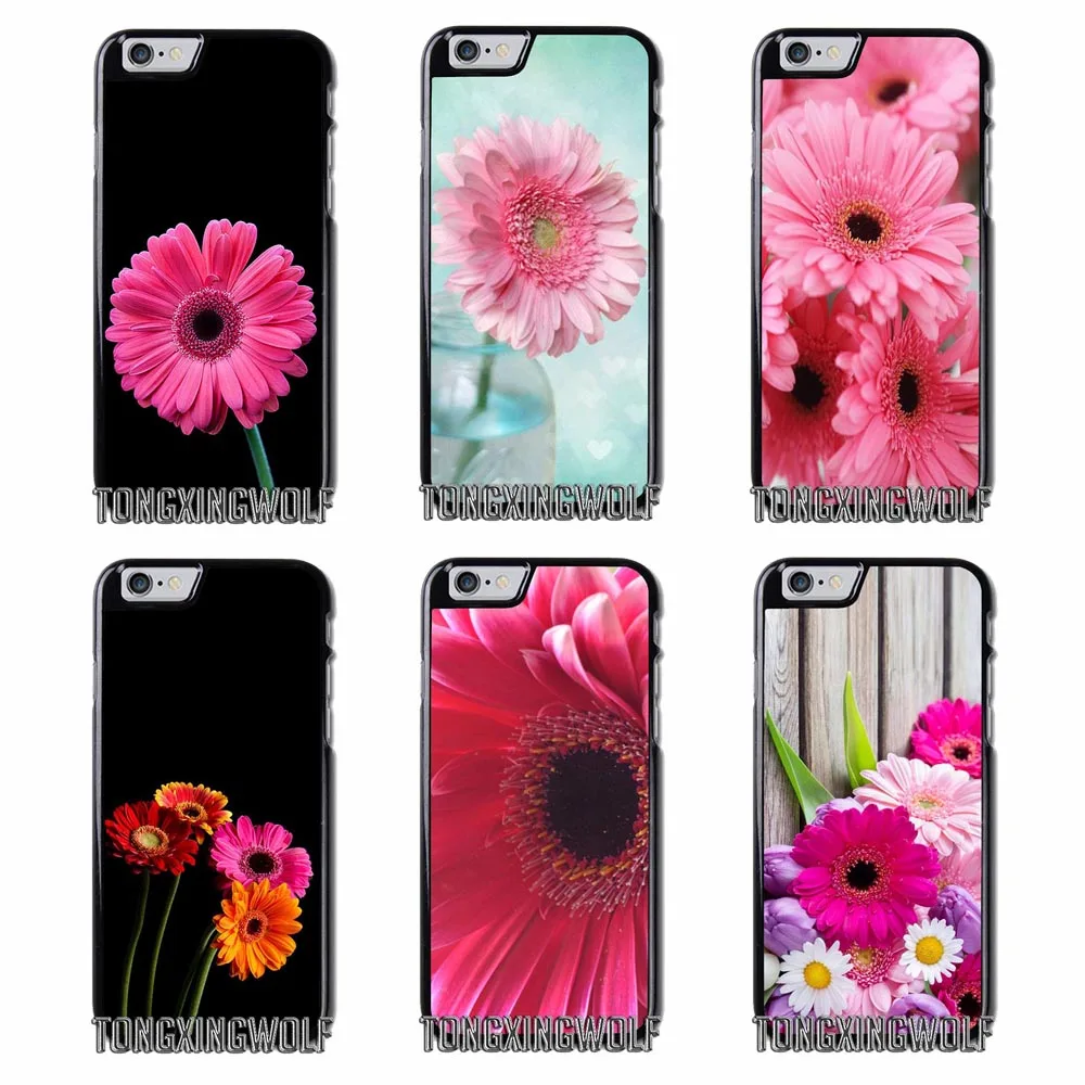

Gerbera Pink Flowers Cover Case For iPhone 4S 5S SE 6S 7 8 9 Plus XR XS Max Samsung Note S4 S5 S6 S7 S8 S9 Edge Mini
