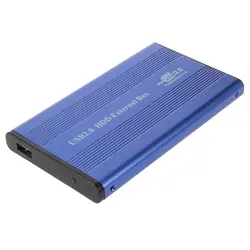 USB 2,0 2,5 "ноутбук IDE жесткий корпус драйвера внешний корпус алюминий-магниевый сплав жесткий корпус драйвера Синий оптовая продажа
