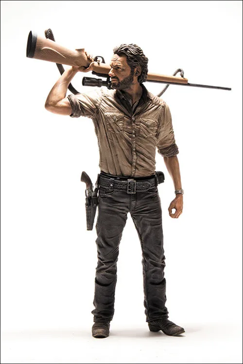 Huong 25CM The Walking Dead Rick Grimes Deluxe PVC Action Figures Collectible Model Toys Gift | Игрушки и хобби