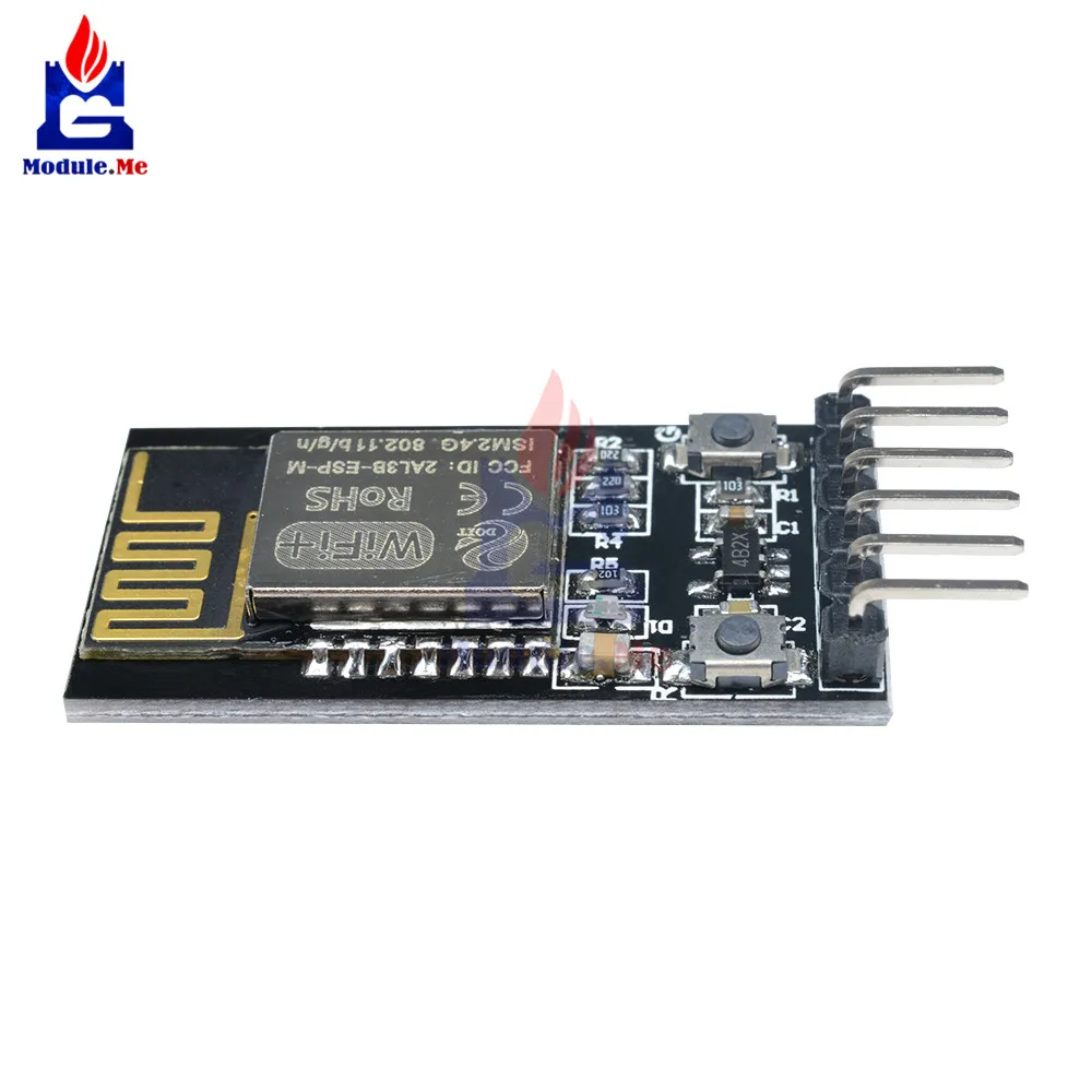 TTL к Wi Fi ESP M2 ESP8255 модуль ESP8266 CP2102 USB Последовательный RS232 6 в 1 передатчик Модуль с 4 Pin