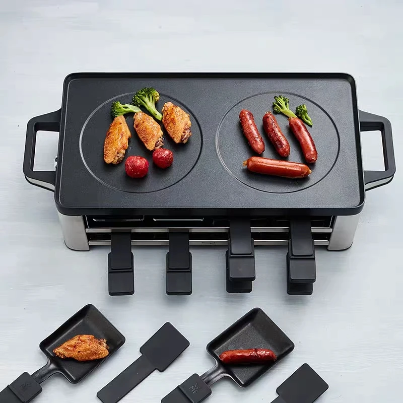 

german WMF 0415049911 Electric grill double-layer household non-stick low-smoke grilled string multi-function indoor outdoor BBQ