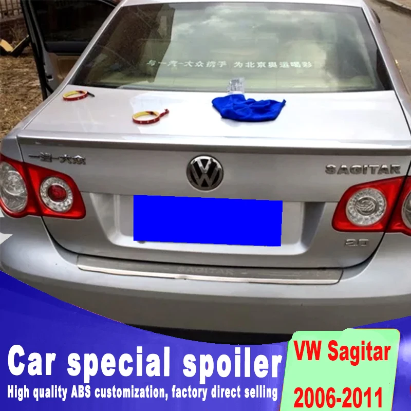 Для Volkswagen VW jetta Sagitar 2006 до 2011 года Высокое качество Модный дизайн Спойлер грунтовка черный белый цвет краски