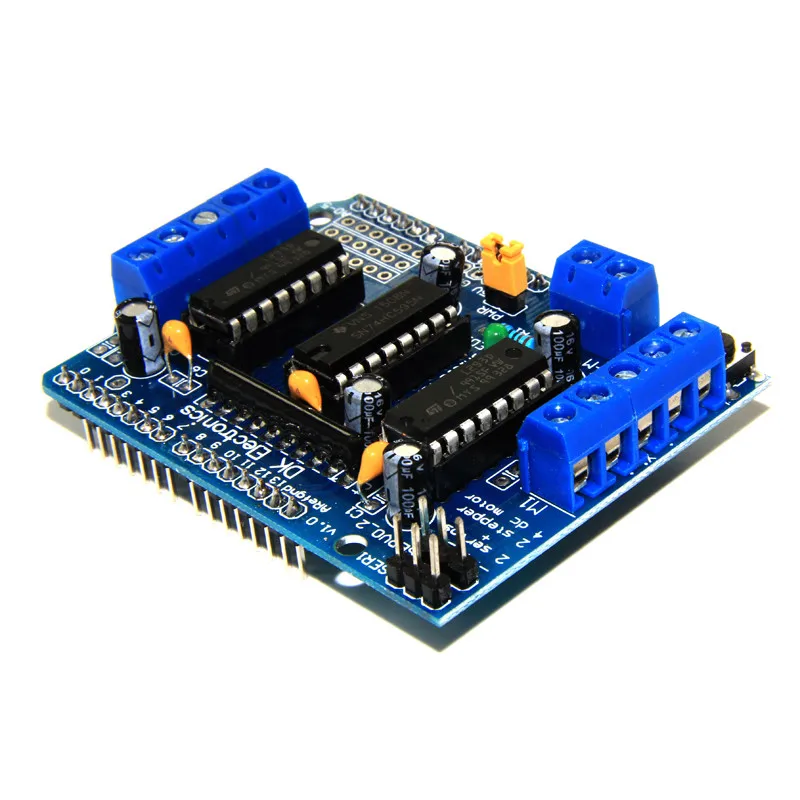 Официальный ismaring L293D Двигатель Drive Щит для Arduino Duemilanove Мега/UNO Плата расширения Двигатель плиты Двигатель Управление щит