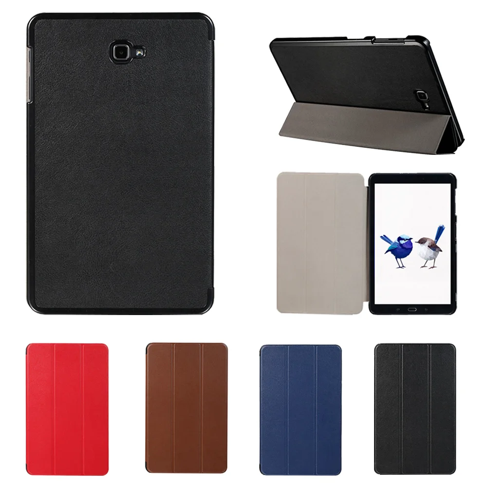 

Besegad Mini Ultra Thin Foldable Smart Cover Case Skin Shell Stand Holder for Samsung Galaxy Tab A T580 T585 T 580 T 585 Gadgets
