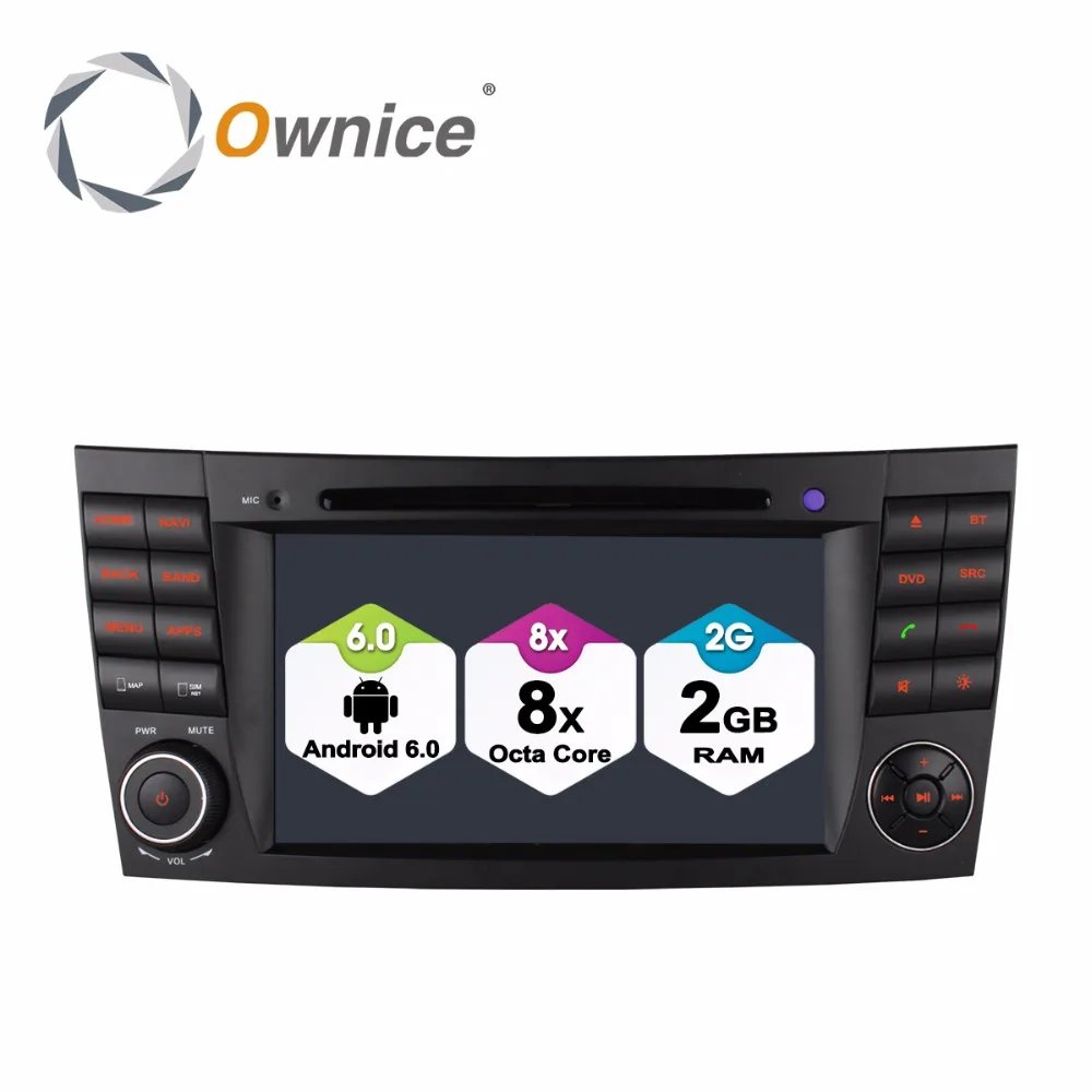 1024 600 Octa Core Android 6 0 2GB RAM Car DVD Player for Mercedes Benz E