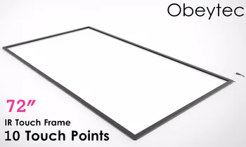 

Obeytec 72-inch 10 Points IR Touch Frame, Plug and Play, Aluminum Alloy Frame, Without Glass, Highly Competiable