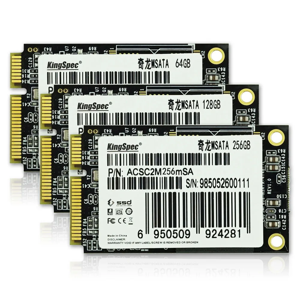 Kingspec Mini PCIE MSATA SATA III II SSD 64 Гб MLC HDD для Dell M4500 M6400 acer 722 W500 для hp Envy для IBM S430 lenovo Y460 V