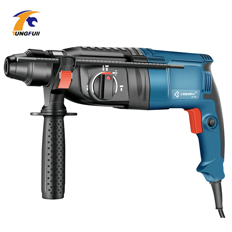 

220V 800W Electric Hammer Drill Rotary Hammer Three Functions Household Impact Drill Multi-function Prower Tool Machine Drilling