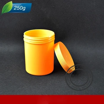 

250G Empty plastic jar Wide mouth bottle Cosmetics packaging Empty cosmetic containers50PCS_LOT Free shipping