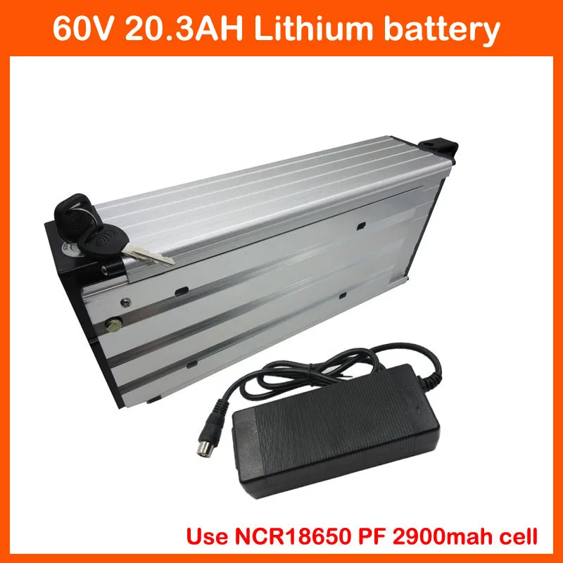 60V 20AH задняя стойка батарея 1800W 20.3AH Электрический велосипед использовать Panasonic