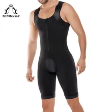 TOPMELON Утяжелитель для похудения, Корректирующее белье для мужчин, Утягивающее, черное, телесное, без рукавов, боди с открытой промежностью, на молнии, Корректирующее белье