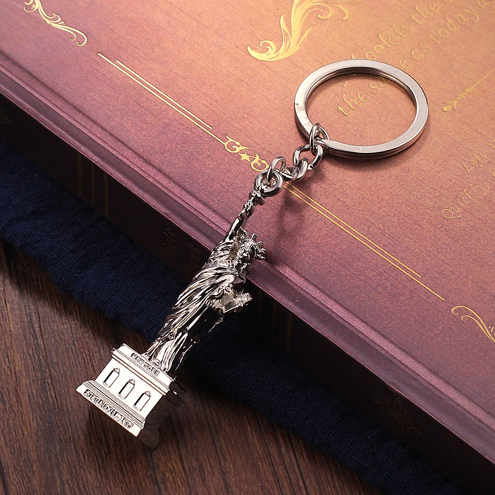 

Vicney New Arrival Zinc Alloy Statue of Liberty Key Chain Fashion jewelry US KeyChain As Gift For Women Girl