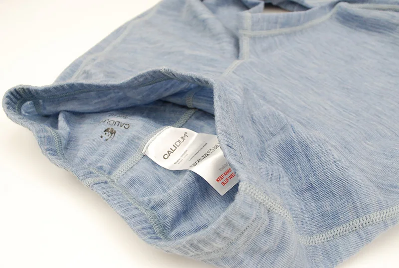  Merino wool kids' base layer thermal underwear set sports long johns baby girl clothes boys top and