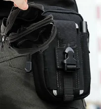 2019 À Prova D' Água Nylon Saco Da Cintura Tático Preto Nylon Desporto Ao Ar Livre Pacote Bolsa Militar Camping Caminhadas Bag Belt Bag(China)