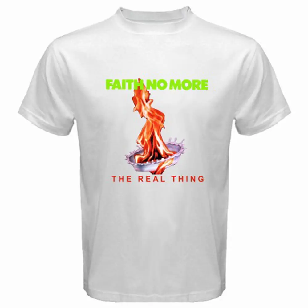 Faith No More THE REAL THING дизайн Майк Паттон Фантомас Для мужчин белая футболка Размеры S