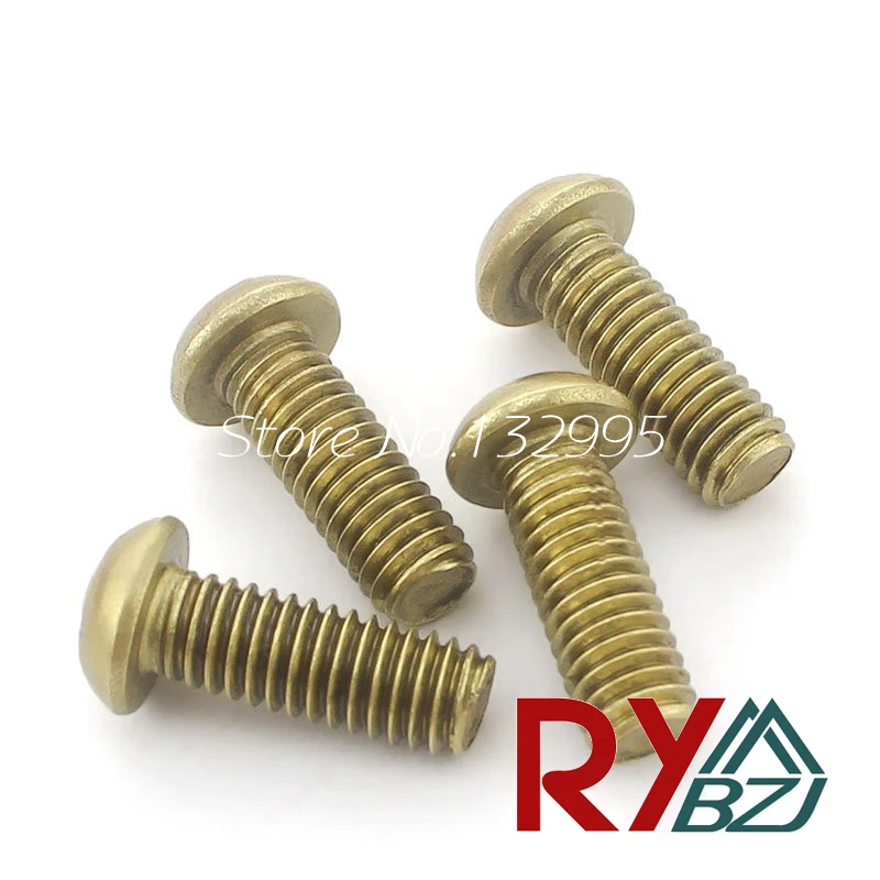 Латунные винты с круглой головкой M2 M2.5 M3 M4 M5 M6|machine screws|screw screwmachine head screws |