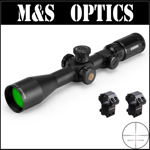 Cheap Marcool EVV 4-14X44 SFIRGL FFP First Focus Plan Red&Green Illuminated  Hunting Tactical Optical Sight Rifle Scopes Made In China