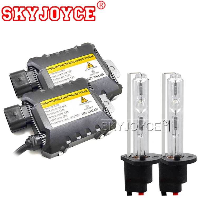 SKYJOYCE 55W DC slim HID Xenon Kit H7 H1 H8 H9 H11 9005 xenon hid ballast  6000K 4300K 8000K HID Xenon Light bulb Headlight kit (32)