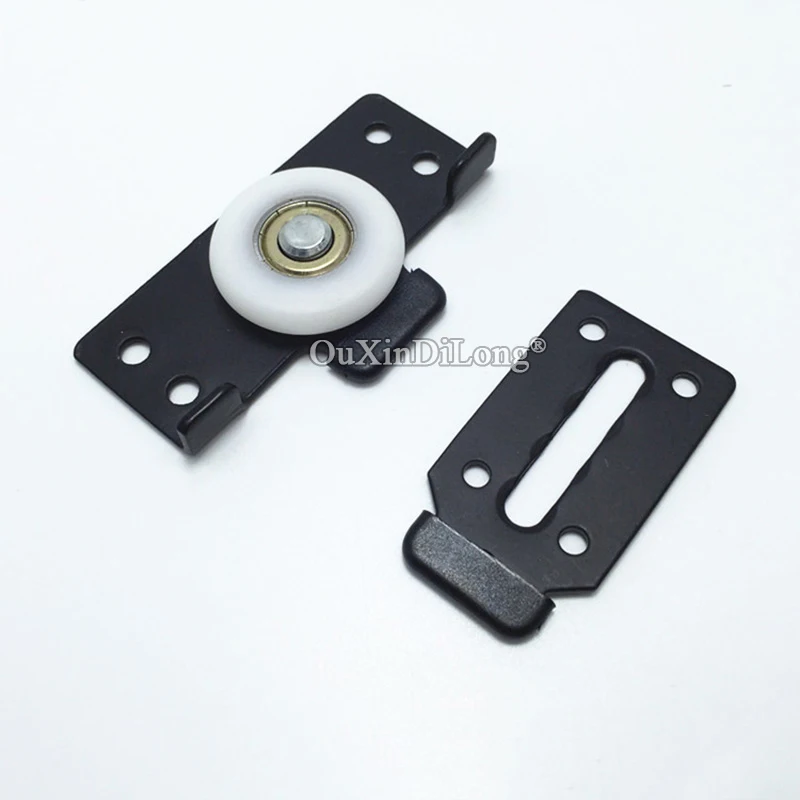 

Hot 4Pairs Heavy Duty Funiture Sliding Door Wheels Rollers Pulleys Cupboard Wardrobe Closet Cabinet Smoothly & Mute Nylon Wheels