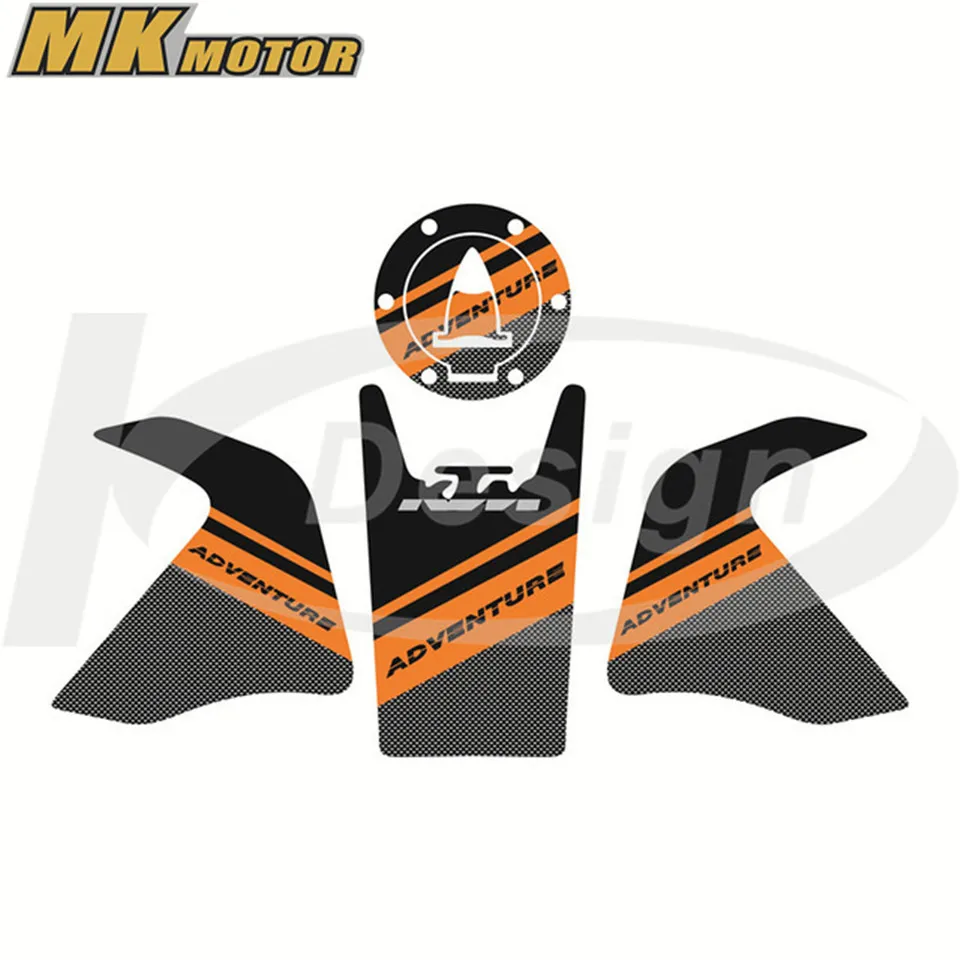 

Free Shipping Motorcycle Accessories 3D Real Tank Pad Sticker Decal Emblem Fits For KTM 1050 1190 1290 ADVENTURE