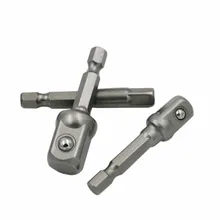 3 Pieces/Set Socket Bits Adapter Drill Nut Driver Power Extension Bar 1/4″ 3/8″ 1/2″