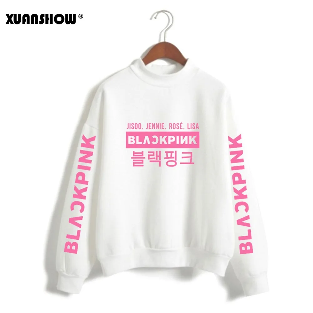 

XUANSHOW Sweatshirt Women 2019 Spring Autumn Blackpink KPOP Long Sleeve Clothes Pullovers Sweatshirts Sudadera Mujer S-XXL