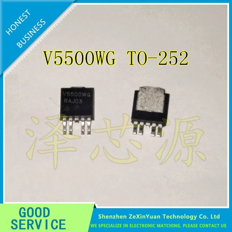 

10PCS/LOT NCV5500DTADJRKG V5500WG TO-252 LDO regulator