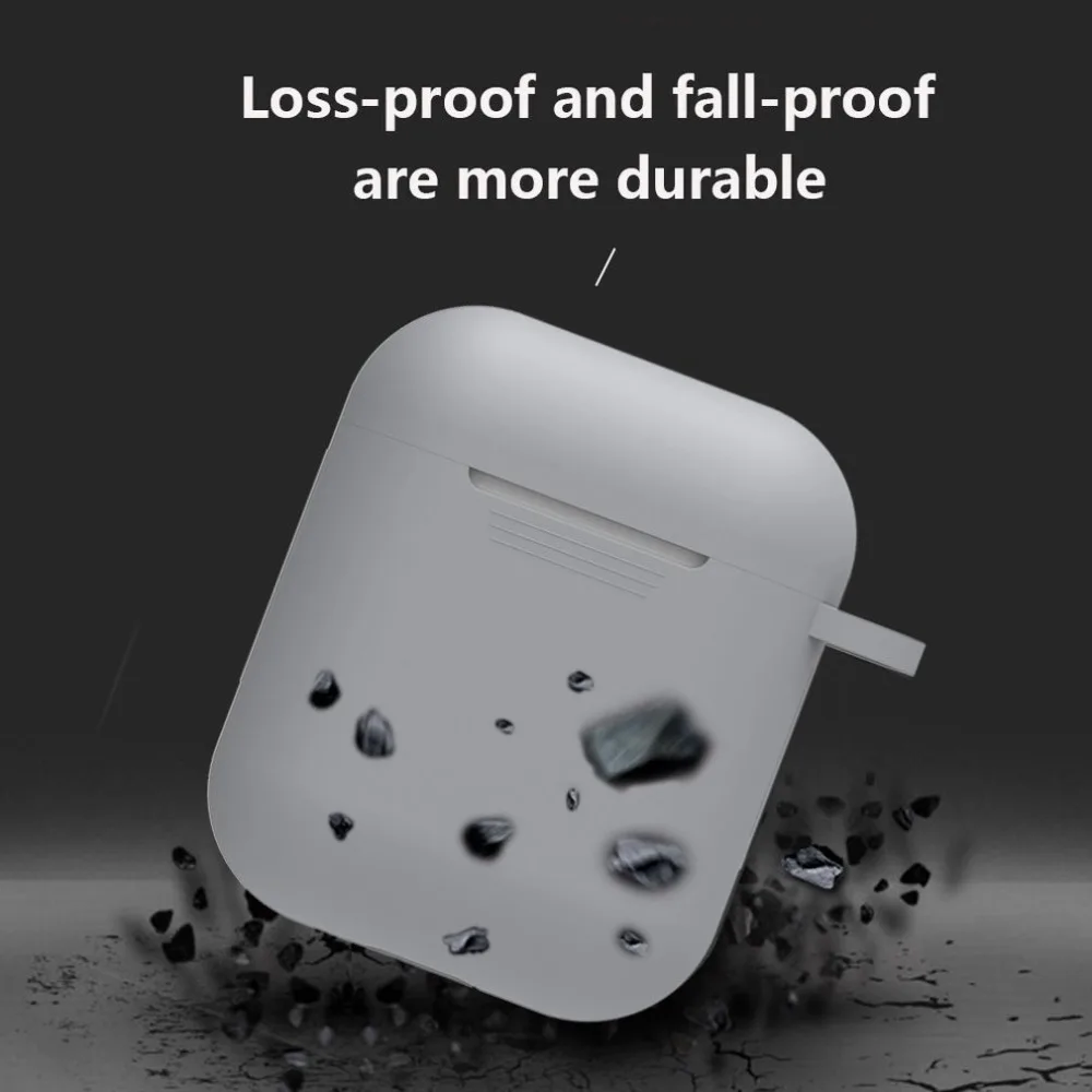 Airpods Case, Protective Thicken Airpods Cover Soft Silicone Chargeable Headphone Case for Apple Airpods Charging Case