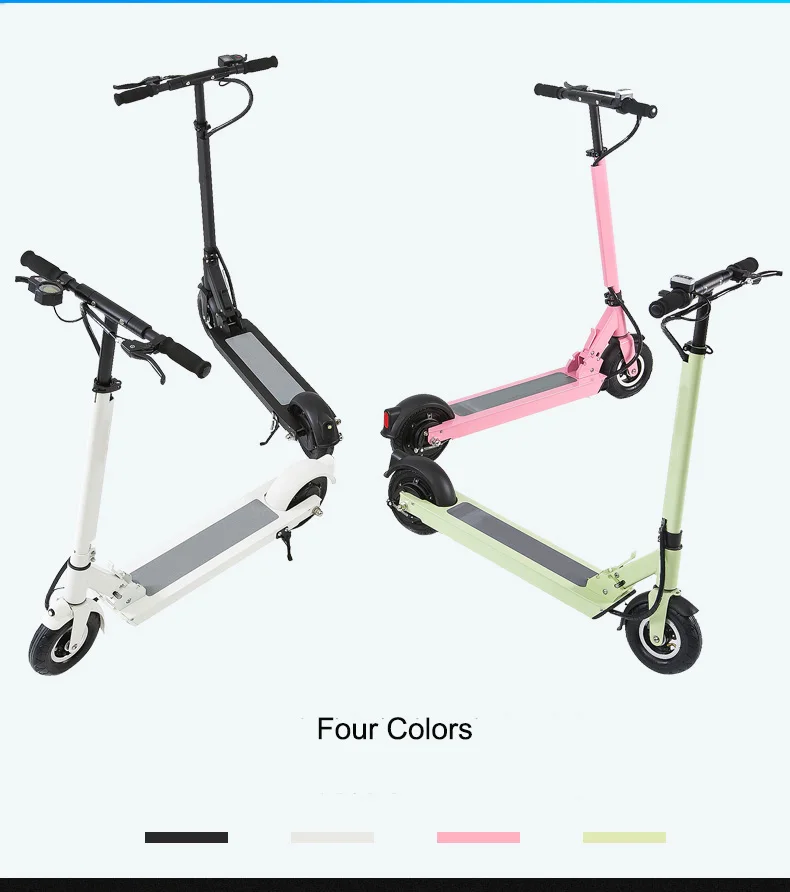 Top 350W 8inch 36V 48V Off Road Electric Scooter Adulto Powerful Hoverboard Electric Skateboard CE Ruimas Foldable Lithium Battery 8