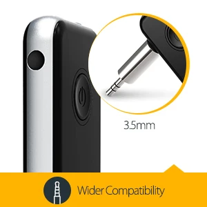 VicTsing Bluetooth Transmitter Receiver 2 in1 Wireless 3.5mm Audio Adapter for Headphone Mp3 Bluetooth Receiver Car Kit          (5)