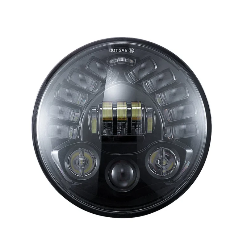7 inch Round Motorcycle Led Projector Daymaker Adaptive Headlight High Low Beam For Harley BMW R NineT R9T LED Headlamp (15)(1)