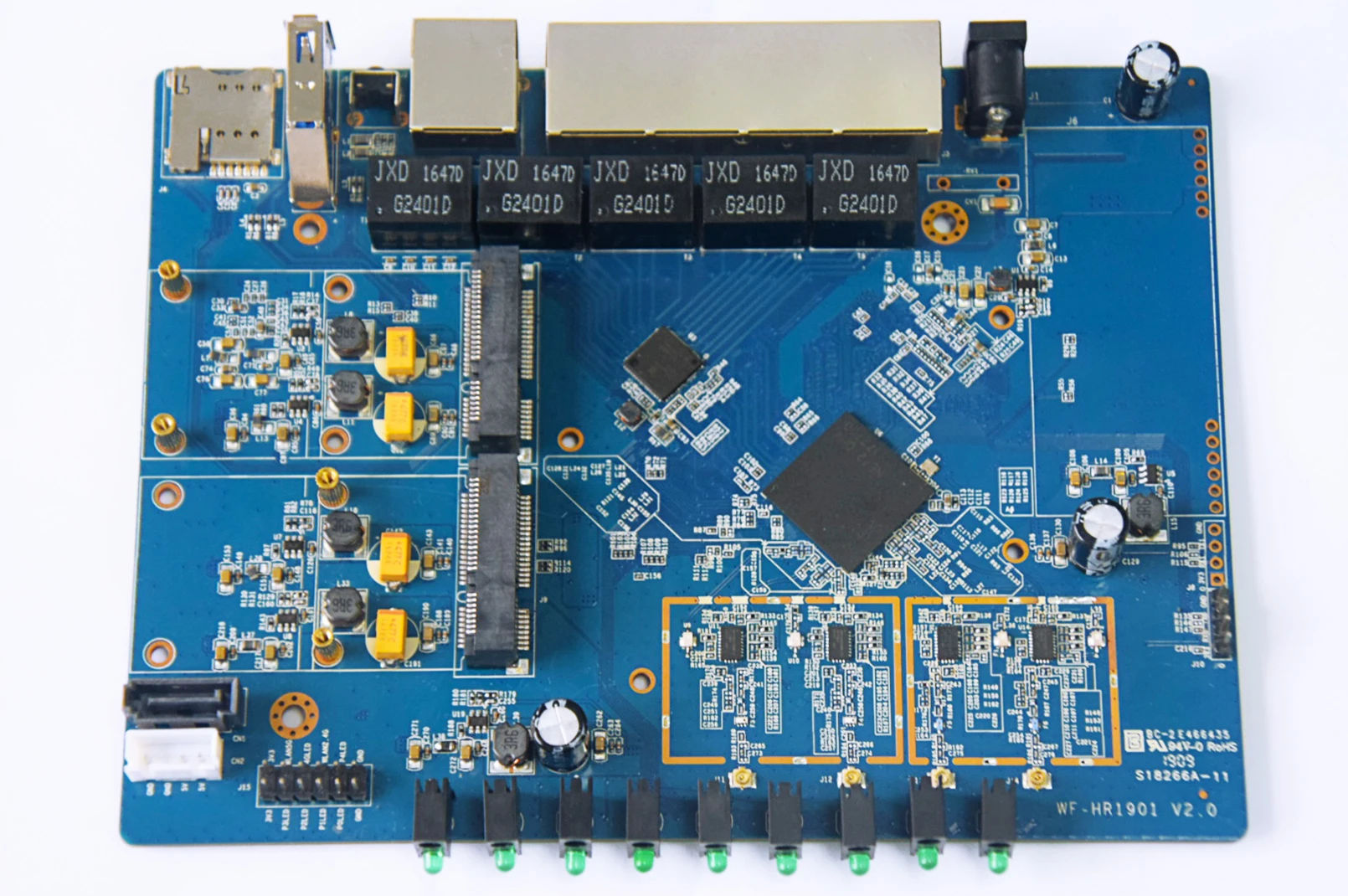 Qualcomm IPQ4019 1200M Wave2 Двухдиапазонная Плата развития класса предприятия 4G Routing OpenWrt Tri-band