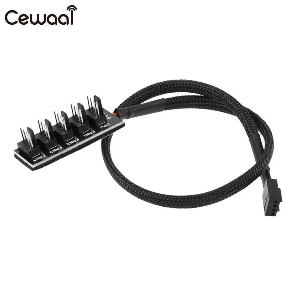 Разъем вентилятора разветвитель охлаждения Molex TX4 от 1 до 5 4 контактный компьютер