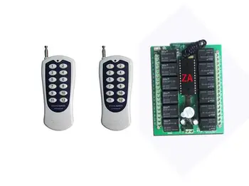 

best DC12V 12CH 10A RF Wireless Remote Control Switch System Transmitter and Receiver 433 MHZ/315 /lamp/ window/Garage Doors