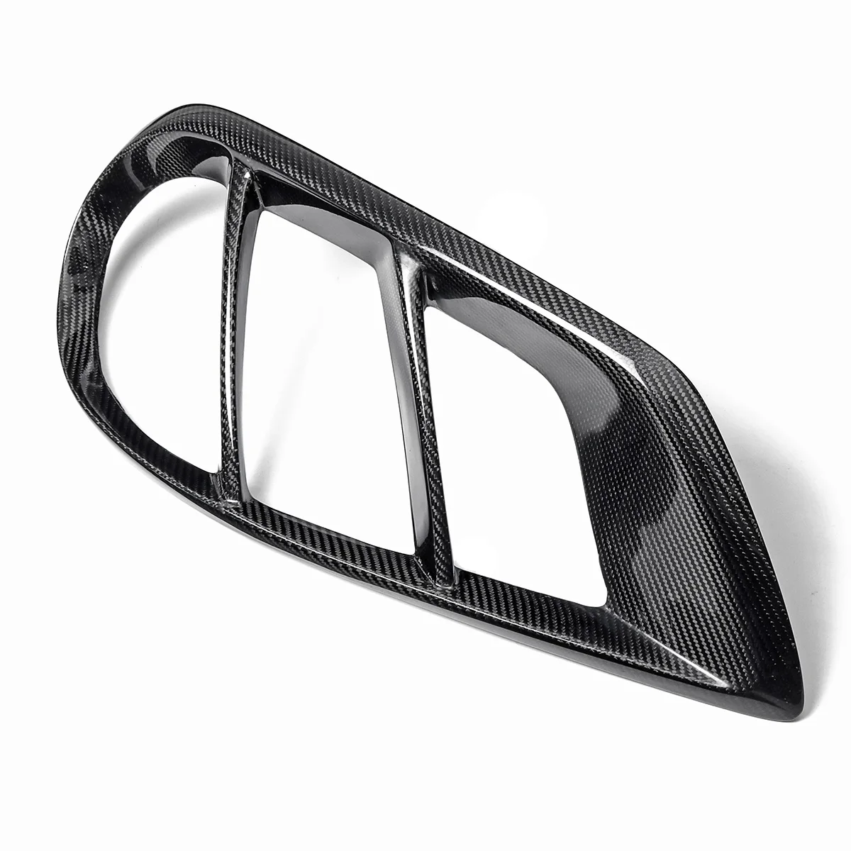 Parachoques delantero de ventilación de aire parrilla Luz de niebla cubierta de fibra de carbono ajuste para Mercedes para Benz W205 C43 para AMG 2015 -2018 piezas exteriores
