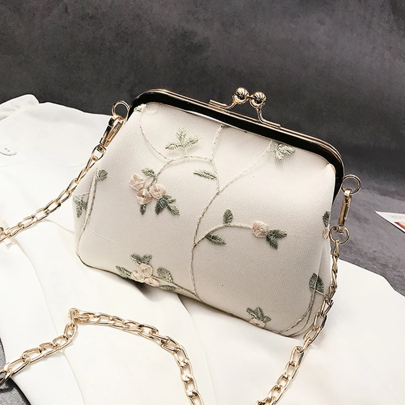 Маленькая сумочка, изысканная ручная вышивка, кружевная сумка на плечо для женщин, корейский стиль, сумка-мессенджер, женские сумки, Bolsa ZD1060