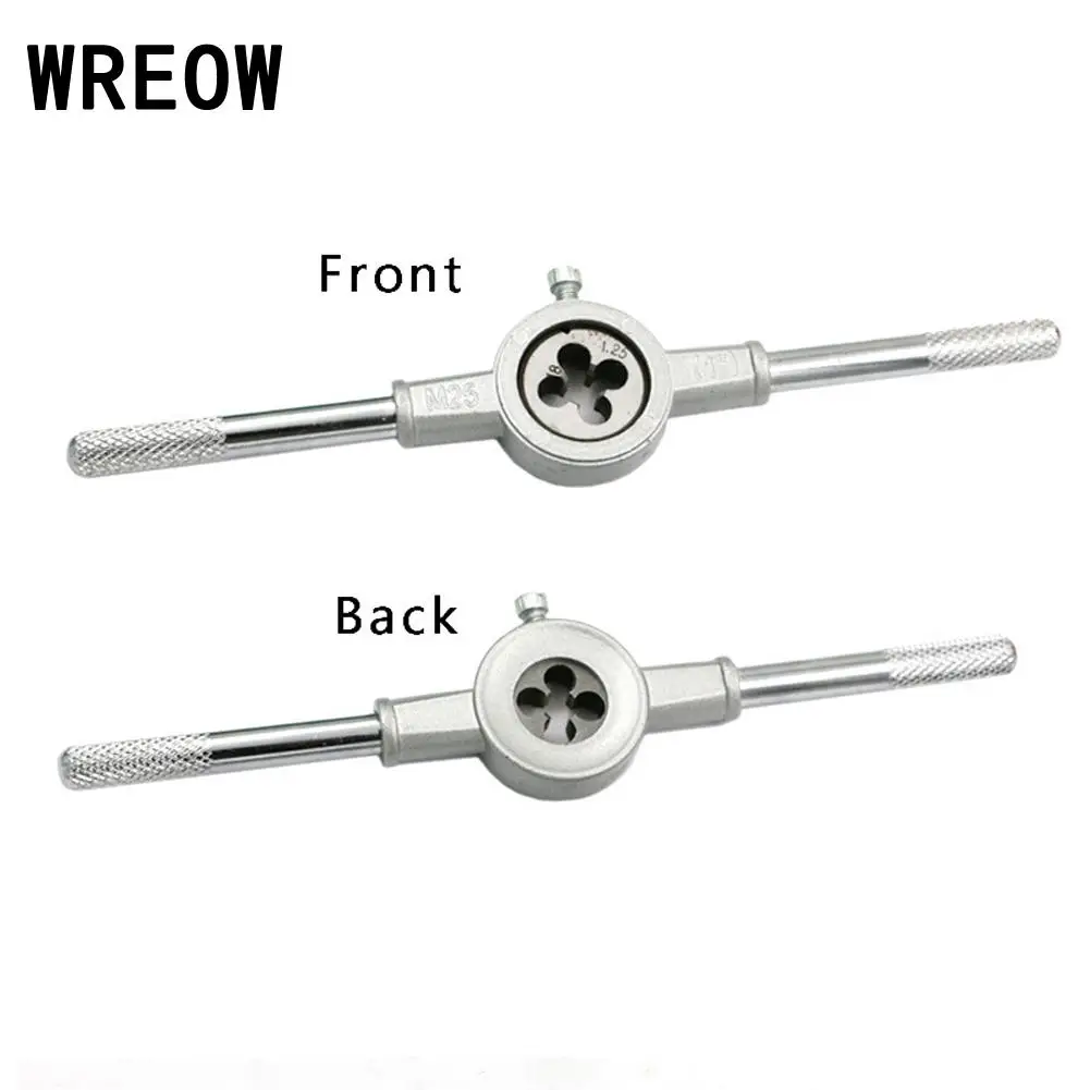 8pcs HSS Metric Tap and Die Wrench Kit Set Adjustable T Handle Wrench