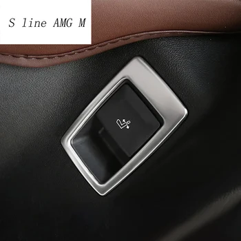 

Car Styling Seat adjustment button switch trim Window Lifter Covers Stickers frame For BMW X3 G01 2018 Interior Auto Accessories