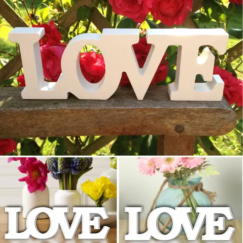 

Wedding Decorations LOVE Mariage Decor Birthday Party Reception White Letters Wedding Sign