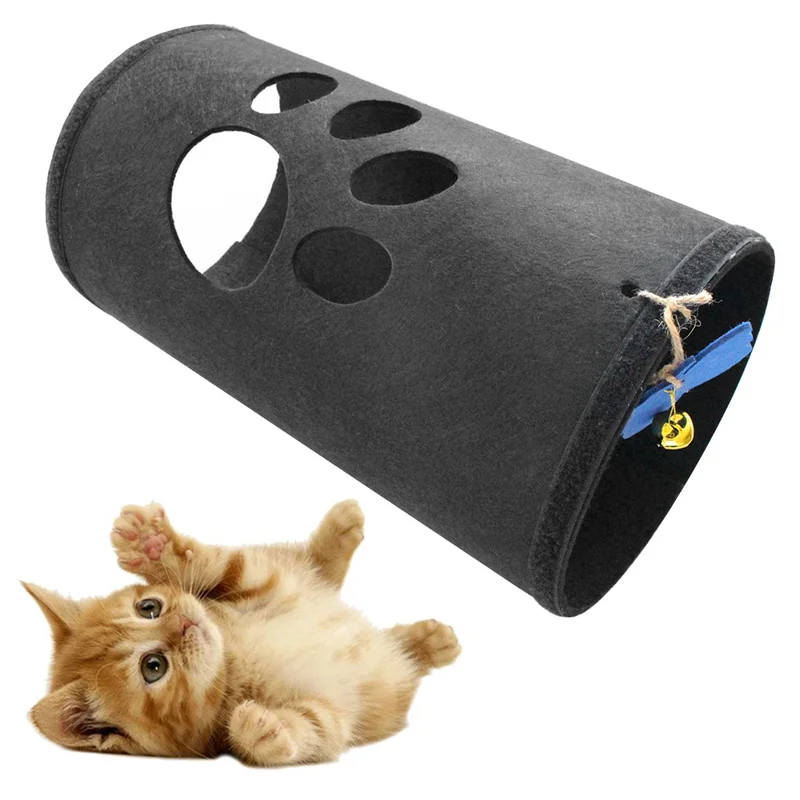 

2019 Funny Pet Combination Cat Tunnel Game Channel Collapsible Kitten Puppy Ferrets Rabbit Toys Play Dog Tunnel Tubes Play Toy